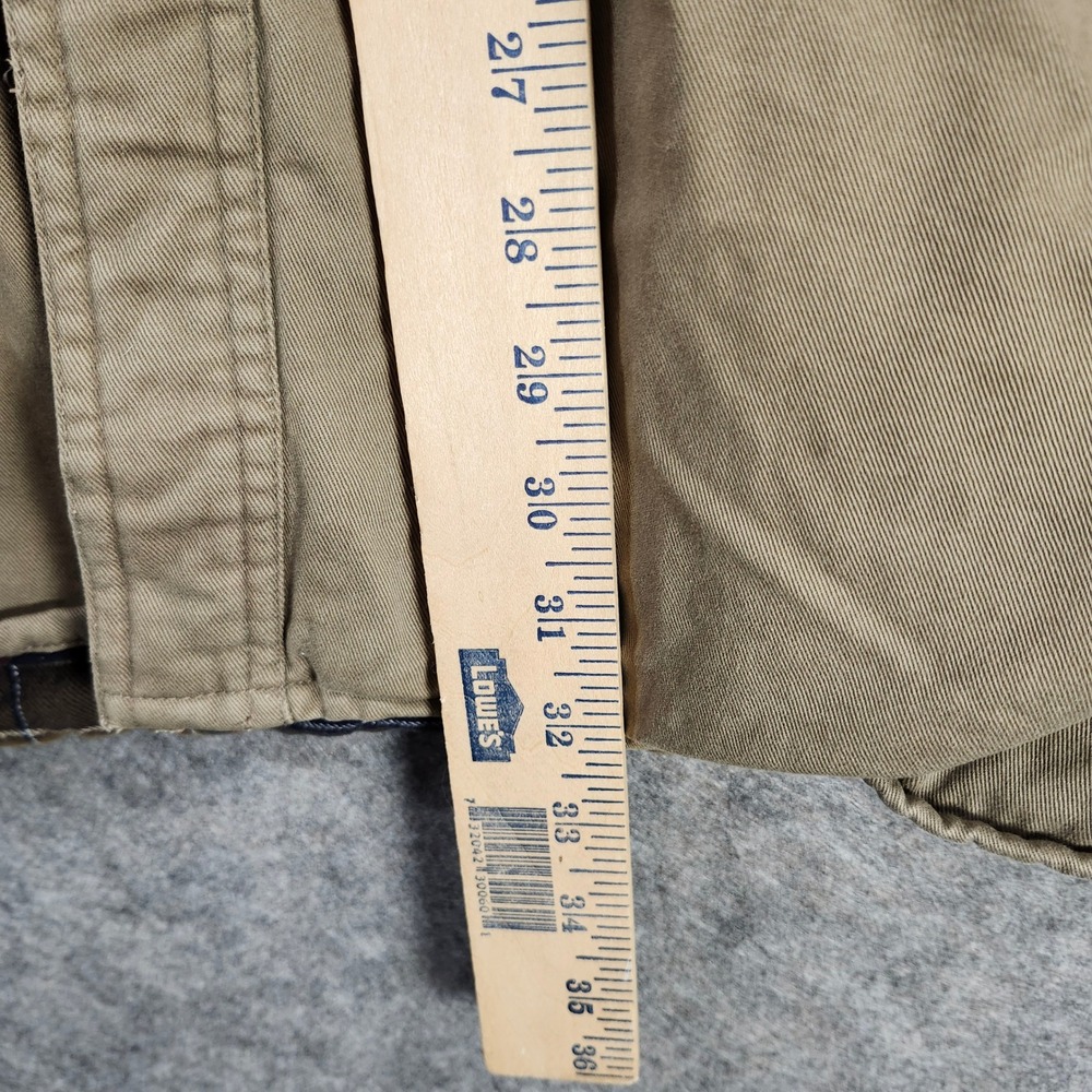 Great Northwest Men 4XL Khaki‎ Cotton Flannel Lined Chore Coat Plaid Workwear - Picture 11 of 16